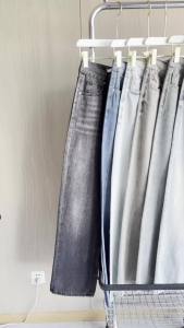 Quần Jeans Nữ Dáng Thẳng Cổ Điển Y2K Lưng Trung Dài Chất Liệu Polyester Mềm Đã Qua Xử Lý Khóa Kéo Phong Cách Thường Ngày Thu/đông