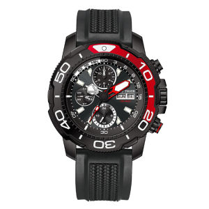 Mens Automatic Mechanical Watch Week Display Luminous Month Display 24 Hour Indicator Calendar 5ATM Water Resistance 45mm Dial