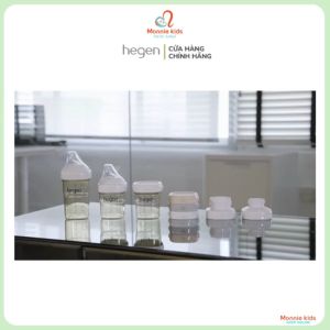 Bình sữa cổ rộng cho bé Hegen 60ml 150ml 240ml 330ml chất liệu PPSU - Monnie Kids