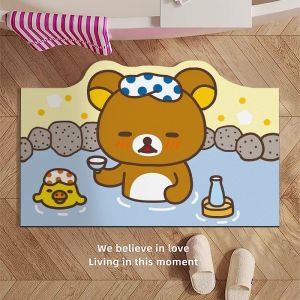 Thảm Phòng Tắm Hình Gấu Dễ Thương Thảm Lót Sàn Bằng Đất Sét Thạch Cao Thấm Nước Hình Học Thoải Mái Thảm Phòng Vệ Sinh Thảm Chân Thấm Nước