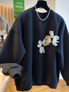 plus Size Flowing Tassel Hoodie Womens Loose Fit Slimming Spring Autumn High End Feelings 2-300 Pounds Beautiful Embroidery