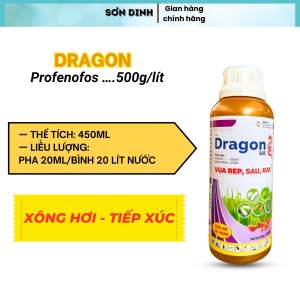 Thuốc Dragon 500EC hoạt chất profenofos trừ sâu rầy xông hơi mạnh chai 450ml