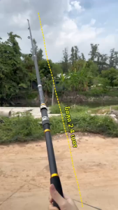 คันเบ็ดตกปลาทะเล คันเบ็ดตกปลา คันเบ็ดตกปลา อุปกรณ์ตกปลา คันเบ็ดยืดหดได้ คันเบ็ดคาร์บอนไฟเบอร์ ด้ามจับ EVA พกพาสะดวก ยาว 2.1-2.7 เมตร