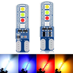 พร้อมส่ง ไฟหรี่หน้า T10 แบบกระพริบ RGBW หลอดไฟหรี่กระพริบ 4 สี (1หลอด) แต่งรถ ราคาโปรโมชั่น