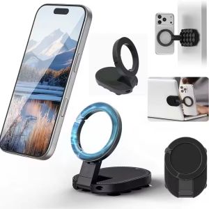3-in-1 Magnetic Phone Holder / 360° Rotatable Foldable Mount / Suction Cup Holding / Wall Desktop Lazy Stand for Phone Tablet