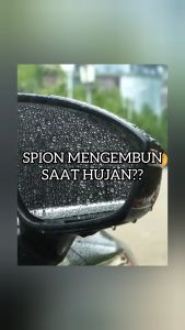 Anti Fog Spion Mobil Isi 2Pcs - Pelindung Embun Untuk Spion Mobil / Motor Saat Hujan