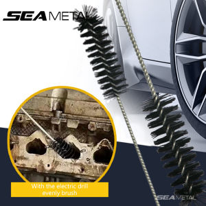 SEAMETAL Car Valve Carbon Cleaning Tool Engine Intake Cleaning Tool Brush Combustion Chamber Cylinder Inspection Auto Parts
