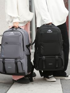 Balo Nam Du Lịch Dung Tích Lớn Balo Leo Núi Ngoài Trời Du Lịch Công Tác Làm Việc Balo Nam Chất Liệu Oxford Màu Trơn