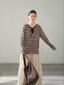 HTMEME | Áo Sweater Dệt Kim Dài Tay Chống Nắng Mùa Hè Mỏng Đẹp
