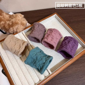 High Elasticity Hair Ties for High Ponytail Soft Non-Sagging Wide Mask Style Hair Bands No Seams Fashionable Hair Accessories