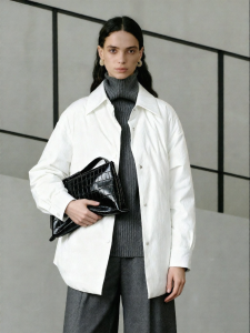 White Goose Down Light Warm Womens Down Jacket