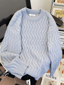 เสื้อสเวตเตอร์คู่รัก ทรงหลวม แขนยาว ปกติ คอตั้ง สีสันสดใส สำหรับผู้ชายและผู้หญิง ฤดูใบไม้ร่วง/ฤดูหนาว เสื้อชั้นใน เสื้อคลุมกันหนาว