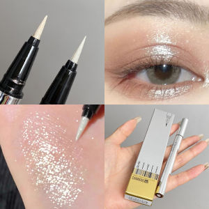 Waterproof Sparkling Diamond Eyeliner Pen Natural Shiny Highlighter Lower Eyeliner Long-lasting Easy to Color Any Skin Type