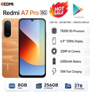 Redmi | 2026 Buyer Favorite Redmi A7Pro Unlocked Mobile Phone 8GB 256GB 6.9‑Inch FHD+ Full‑View Screen Helio G85 Chip Daily