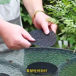 20pcs Alas Jaring Pot Bunga Berlubang Paket Kotak Jaring Penutup Alas Lubang Pot Bonsai Kaktus 4.5 Cm 7.5 Cm