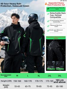 ZHENGYU | Rain Protection for Delivery Riders Rain Suit Water Resistant
