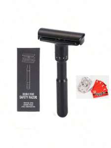 New Adjustable Safety Razor Mens Folding Shaving Double Edge Classic Safety With 5 PCS Titanium Coated Blades Shaver Razor Blade