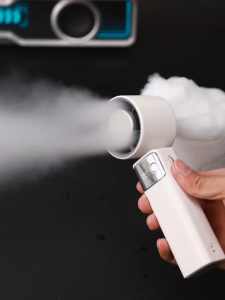 SANSONIC พัดลมพกพา พัดลมมือถือ ทําความเย็น เงียบ พัดลมคอพับ พับได้ 199 ระดับ 4000mAh ความเร็วสูง พัดลมมือถือขนาดเล็ก