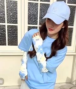 Găng tay chống nắng lụa lạnh bao tay chống nắng UV họa tiết nơ hoa dễ thương - Happy Home 4U