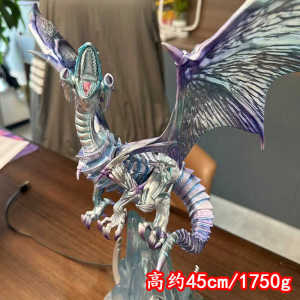 Anime Gaming Yu-Gi-Oh Blue-Eyes White Dragon Model Figure Collectible Statuette Sky Dragon Wing God Dragon PVC Collectibles