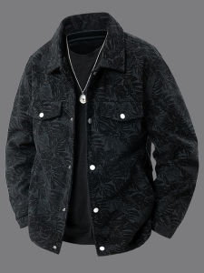 LIEYAN | Printed Business No-iron Corduroy Thick Jacket