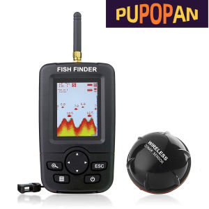 PUPOPAN Wireless Sonar Fishing Alert Fish Finder Underwater Echo Sounder Fishing Detector Portable Fish Finder