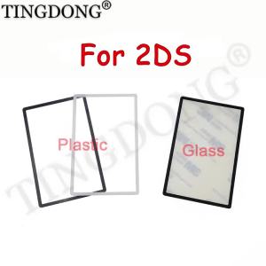 For 2DS Top Screen Plastic Mirror Lens Outer Cover Panel Replacement Upper LCD Surface Cover Repair Spare Parts