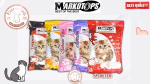MARKOTOPS 5.5ltr Pasir Kucing Gumpal Wangi/Cat Litter Markotop - APPLE 5.5ltr