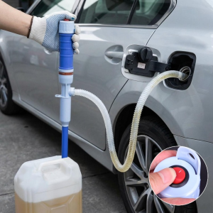Liquid Transfer Pump - Electric Oil Fuel Gasoline Pump - Portable Car Fuel Transfer Siphon Pump - Multi-Use Hand Fuel Pump
