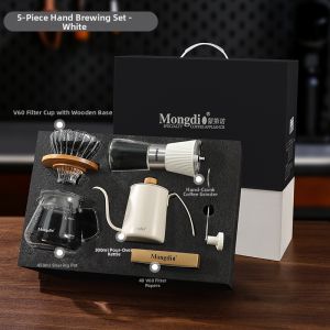 MONGDIO | Manual Grinding Hand Drip Coffee Pot Set
