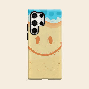 beach smiley sand ocean Luxury Fashion Full Lens Protective Case for Samsung Galaxy S26 S25 S24 A56 A36 Plus Ultra