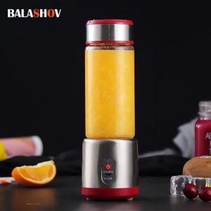 Máy Ép Trái Cây Đa Năng Di Động 450ml Máy Xay Sinh Tố Điện Có Thể Sạc Lại Bằng USB Máy Làm Sữa Lắc Trái Cây Cam Với Chức Năng Ép Trái Cây Hai Bánh Răng (Triturating)