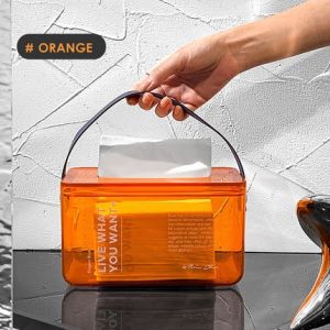 Modern Creative Transparent Colorful Tissue Box Tissue Holder