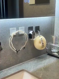 304 Stainless Steel Hook Waterproof Rust‑Proof Wall Mount Hook for Bathroom Kitchen Storage