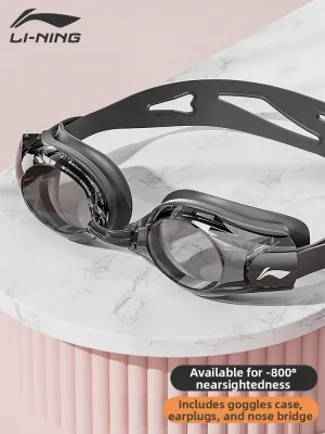 Li-Ning | HD Anti-fog Waterproof Swim Goggles Degree Adjustment Included