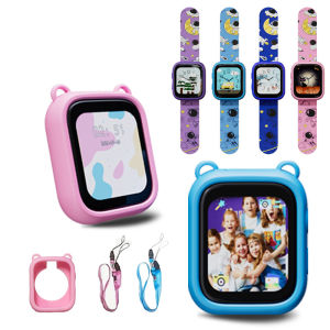 Kids Watch (Girls Boys) Removable Strap & Lanyard USB Charging No Apps Required 4+ Years Boys Girls Teenagers Students