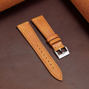 18/19/20/21/22/24mm Quick Release Vintage Strap Cowhide Leather Watch Band Smart Watch Strap Universal Bracelets for Mens Women