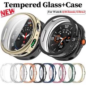 TPU Case Cover For Samsung Galaxy Watch 8 9 40 44mm Classic Smart Band Soft Silicone Bumper Screen Protector Shell Strap Watch8