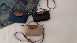 Ready stock Msia ❤️038 Lomchamp Mini Crossbody Tote Bag Fashion Nylon Shoulder Messenger Women Handbag Coin Purse Adjustable