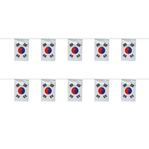 South Korea Flag String Banner Hanging Flag 10m 30pcs