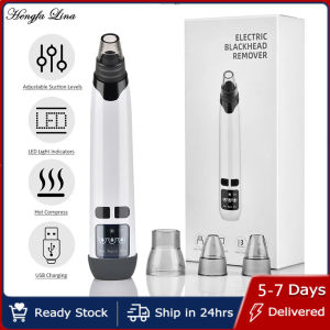 Hengfa Lina 4-Head USB Rechargeable Heating Electric Blackhead Suction Device Pore Cleaning Artifact Real-time Monitoring Vacuum Technology
