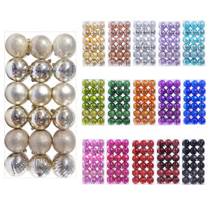 4CM Christmas Decoration Christmas Balls Hanging Xmas Tree Pendant for Home Party Decor 2025 New Year Navidad Gifts Ornaments