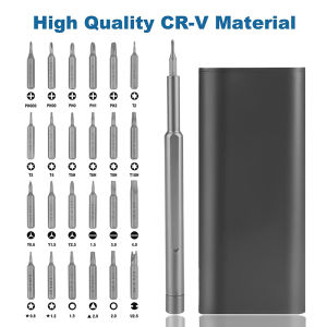 25 in 1 Precision Screwdriver Kit Mini Magnetic Driver Bits Set Repair Tool Kit for Electronics Computer iphone Watch Eyeglass