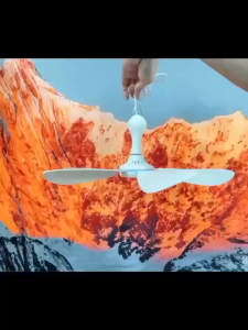 5V 6 Blades USB Ceiling Fan Portable Hanging Silent Fan Energy Saving Fan