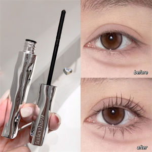 Silver Silk Fiber Lash Mascara Curling Lengthening Slim Eyelash Extension Tint Waterproof Fast Dry Fine Brush Mascara Makeup