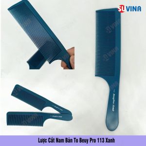 BeuyPro Comb หวีผมซี่ถี่ยาวใหญ่ รุ่น 113 กว้าง 4.4 ยาว 21 หนา 0.4 ซม. น้ําหนัก 14 กรัม ช่างตัดผมมืออาชีพ ซาลอน - สีขาว