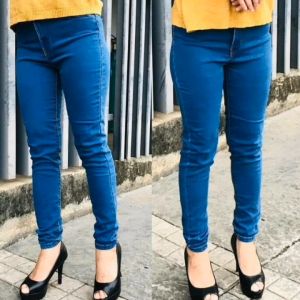 LADIES SKINNY DENIM LONG PANTS