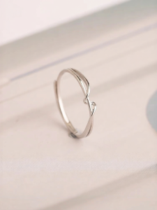 CHINSE | Solid Minimalist Versatile S925 Silver Geometric Ring High-end