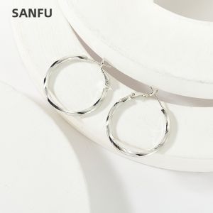 SANFU | Bông Tai Hoa Văn Sang Trọng Một Cặp