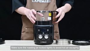 Máy Rang Hạt Cà Phê Không Khí Thương Hiệu Cafemasy Mỹ Mã CCR-305D Rang Không Khói Với 2 Chế Độ Auto & Manual - BH 1 Năm